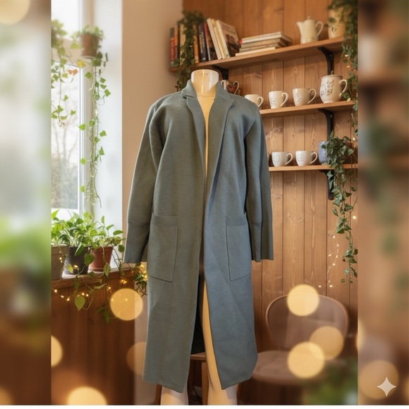 💚Stylish Green Long Cardigan💚box #4 - Picture 3 of 11